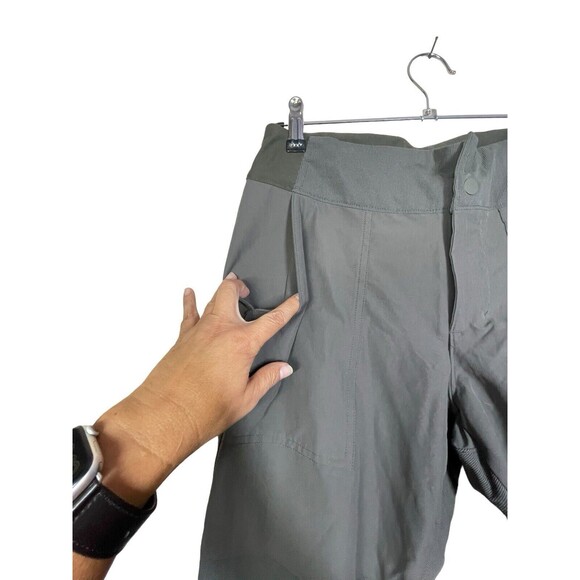 REI COOP Pants Women 8 Green Screen line Technical Nylon Stretch Hiking Climbing - Picture 4 of 16